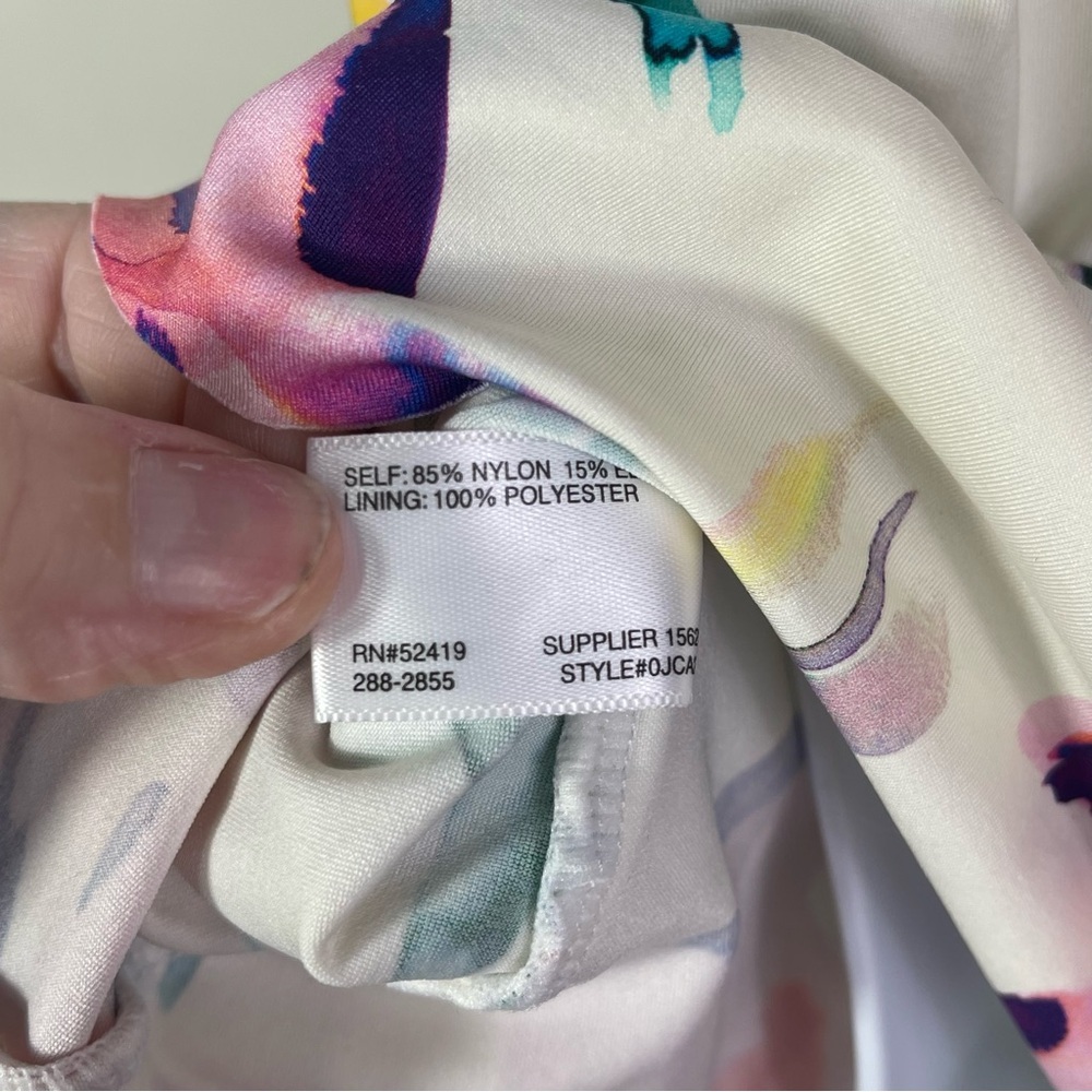 Flower Print Tankini Swim Top - Picture 3 of 5